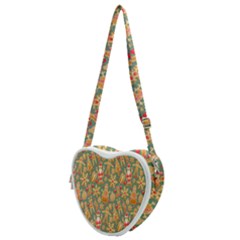 Pattern-santa Heart Shoulder Bag