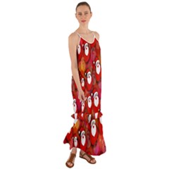 Seamless-santa Claus Cami Maxi Ruffle Chiffon Dress