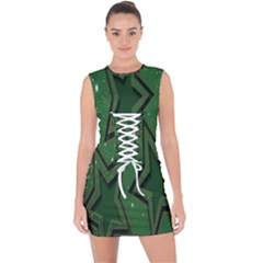 Starchristmas Lace Up Front Bodycon Dress