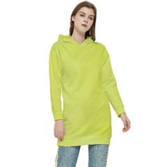 Background-texture-yellow Women s Long Oversized Pullover Hoodie
