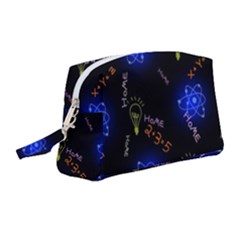 Formula Background Pattern Texture Design Wristlet Pouch Bag (medium)