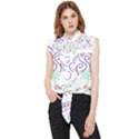 Background Pattern Wallpaper Fish Frill Detail Shirt View1