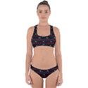 Doodle Lettering Background Cross Back Hipster Bikini Set View1