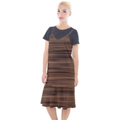 Texture-wooddack Camis Fishtail Dress