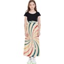 Swirl Star Pattern Texture Vintahe Classic Old Kids  Flared Maxi Skirt View1