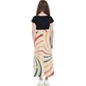 Swirl Star Pattern Texture Vintahe Classic Old Kids  Flared Maxi Skirt View2