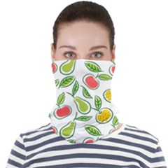 Fruit Fruits Food Illustration Background Pattern Face Seamless Bandana (adult)