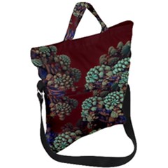Art 3d Mandelbulb Mandelbrot Fractal Graphic Fold Over Handle Tote Bag