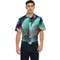 Abstract Galactic Wallpaper Men s Short Sleeve Pocket Shirt  View1