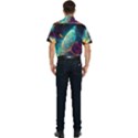 Abstract Galactic Wallpaper Men s Short Sleeve Pocket Shirt  View2