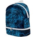 Network Circuit Board Trace Zip Bottom Backpack View1