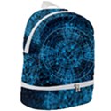 Network Circuit Board Trace Zip Bottom Backpack View2