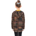 Book Bookshelf Bookcase Library Kids  Double Breasted Button Coat View2