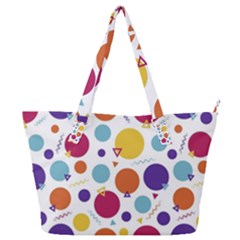 Background Polka Dot Full Print Shoulder Bag