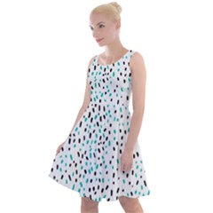 Background-022 Knee Length Skater Dress