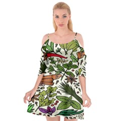 Background-033 Cutout Spaghetti Strap Chiffon Dress