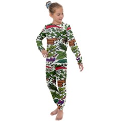 Background-033 Kids  Long Sleeve Set 