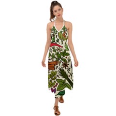 Background-033 Halter Tie Back Dress 