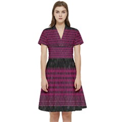 Background-044 Short Sleeve Waist Detail Dress