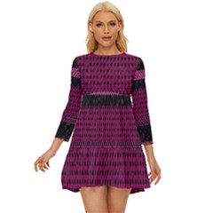 Background-044 Long Sleeve Babydoll Dress