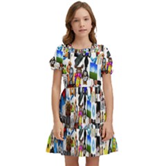 Cliparts Kids  Puff Sleeved Dress