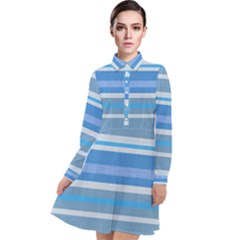 Cotton Long Sleeve Chiffon Shirt Dress