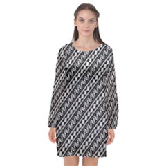 Hd-wallpaper Long Sleeve Chiffon Shift Dress 