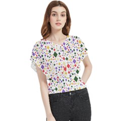 Illustration Butterfly Chiffon Blouse