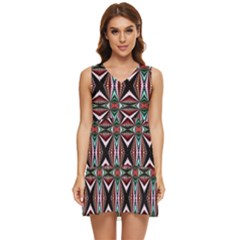 Plot Tiered Sleeveless Mini Dress