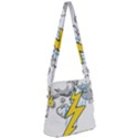 Storm Thunder Lightning Light Flash Cloud Zipper Messenger Bag View1
