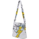 Storm Thunder Lightning Light Flash Cloud Zipper Messenger Bag View2
