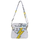 Storm Thunder Lightning Light Flash Cloud Zipper Messenger Bag View3