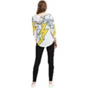 Storm Thunder Lightning Light Flash Cloud Chiffon Quarter Sleeve Blouse View2