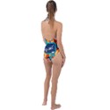 Natural Science Physics Laboratory Formula Plunge Cut Halter Swimsuit View2