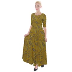 Batik-04 Half Sleeves Maxi Dress