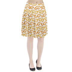 Seamless-pattern-ibatik-luxury-style-vector Pleated Skirt