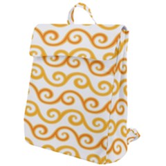 Seamless-pattern-ibatik-luxury-style-vector Flap Top Backpack