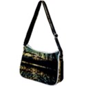 Forest Sunset Dusk Reflection Zip Up Shoulder Bag View2