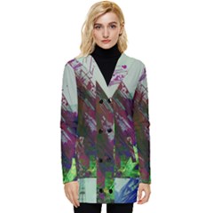 Eiffel Tower Paris France Europe Button Up Hooded Coat 