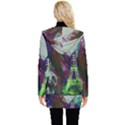 Eiffel Tower Paris France Europe Button Up Hooded Coat  View2