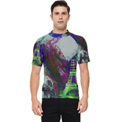 Eiffel Tower Paris France Europe Men s Short Sleeve Rash Guard