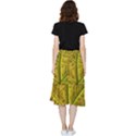 Leaf Structure Texture Background Frill Hi Low Chiffon Skirt View2