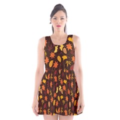 Thanksgiving Scoop Neck Skater Dress