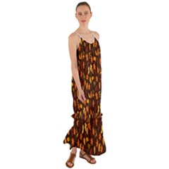Thanksgiving Cami Maxi Ruffle Chiffon Dress