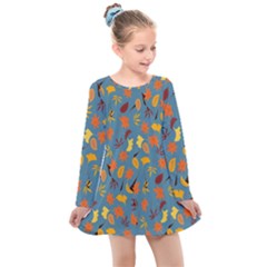 Thanksgiving-005 Kids  Long Sleeve Dress