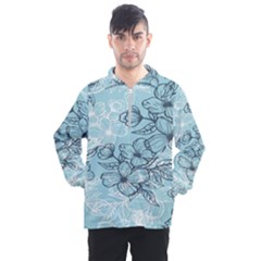 Flowers-25 Men s Half Zip Pullover