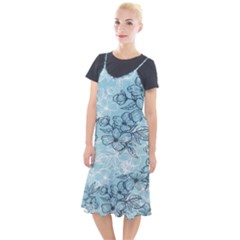 Flowers-25 Camis Fishtail Dress