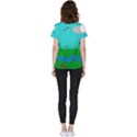Frog Log Stream River Wallpaper Short Sleeve Pocket Shirt View2