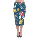 Autumn Nature Sheets Forest Velvet Midi Pencil Skirt View1