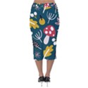 Autumn Nature Sheets Forest Velvet Midi Pencil Skirt View2